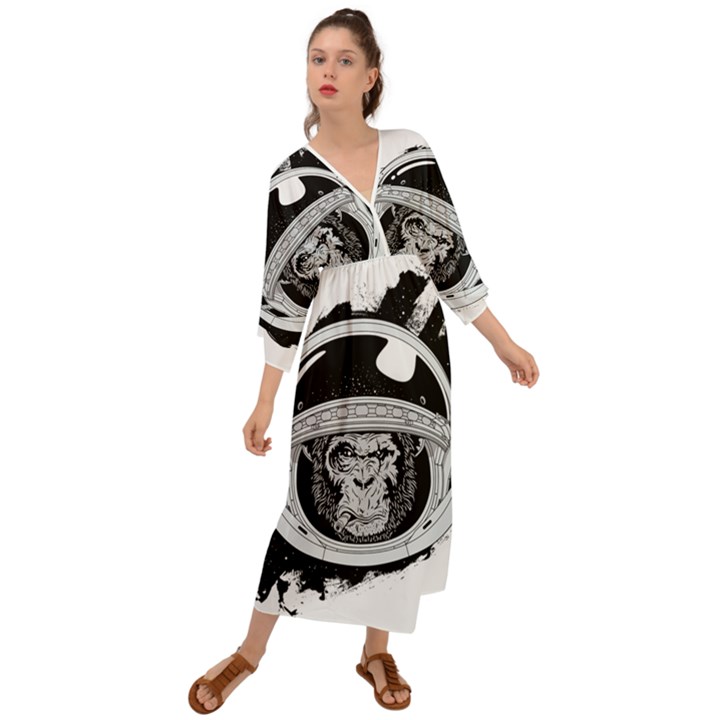 Spacemonkey Grecian Style  Maxi Dress