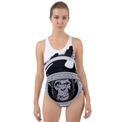 Spacemonkey Cut-out Back One Piece Swimsuit by goljakoff