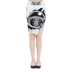 Spacemonkey Midi Wrap Pencil Skirt by goljakoff