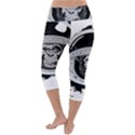 Spacemonkey Lightweight Velour Capri Yoga Leggings View4