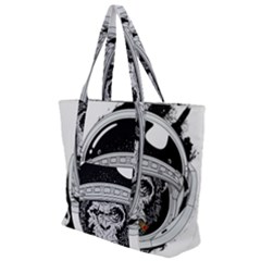 Spacemonkey Zip Up Canvas Bag by goljakoff