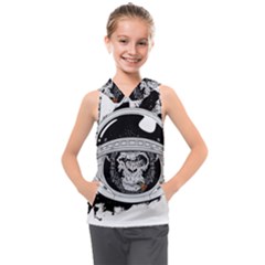 Spacemonkey Kids  Sleeveless Hoodie by goljakoff