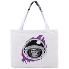 Purple Spacemonkey Mini Tote Bag by goljakoff