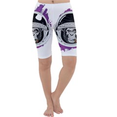 Purple Spacemonkey Cropped Leggings  by goljakoff