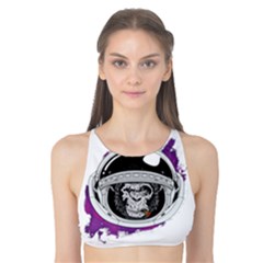 Purple spacemonkey Tank Bikini Top