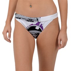 Purple Spacemonkey Band Bikini Bottom by goljakoff