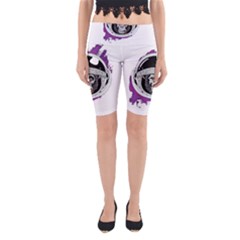 Purple Spacemonkey Yoga Cropped Leggings by goljakoff