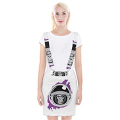 Purple Spacemonkey Braces Suspender Skirt by goljakoff