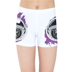 Purple Spacemonkey Kids  Sports Shorts by goljakoff