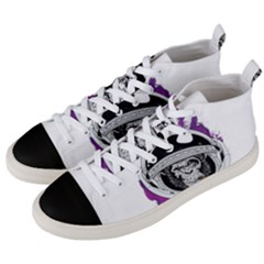 Purple Spacemonkey Men s Mid-top Canvas Sneakers by goljakoff