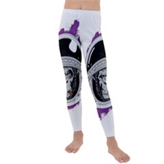 Purple Spacemonkey Kids  Lightweight Velour Leggings by goljakoff