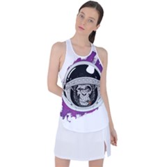 Purple spacemonkey Racer Back Mesh Tank Top