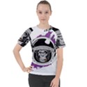 Purple spacemonkey Women s Sport Raglan Tee View1