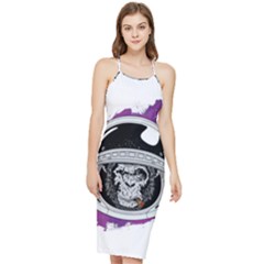 Purple spacemonkey Bodycon Cross Back Summer Dress