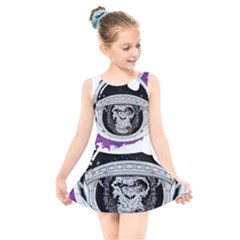 Spacemonkey Kids  Skater Dress Swimsuit by goljakoff