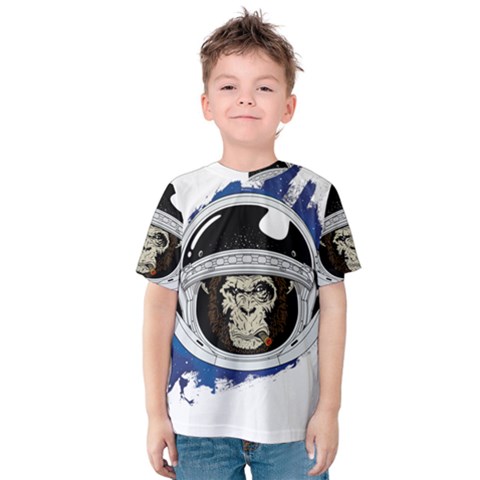 Spacemonkey Kids  Cotton Tee by goljakoff