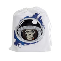 Spacemonkey Drawstring Pouch (2xl) by goljakoff