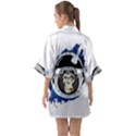 Spacemonkey Half Sleeve Satin Kimono  View2