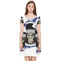 Spacemonkey Inside Out Cap Sleeve Dress by goljakoff