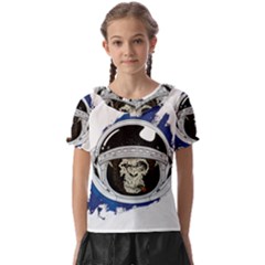 Spacemonkey Kids  Frill Chiffon Blouse by goljakoff