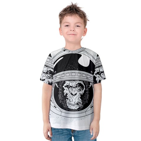 Spacemonkey Kids  Cotton Tee by goljakoff