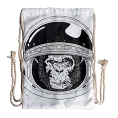 Spacemonkey Drawstring Bag (large) by goljakoff