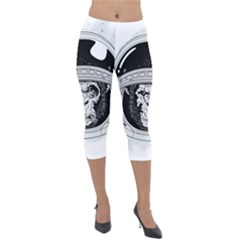 Spacemonkey Lightweight Velour Capri Leggings  by goljakoff