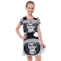 Spacemonkey Kids  Cross Web Dress by goljakoff