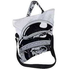 Spacemonkey Fold Over Handle Tote Bag by goljakoff