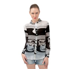 Spacemonkey Long Sleeve Chiffon Shirt