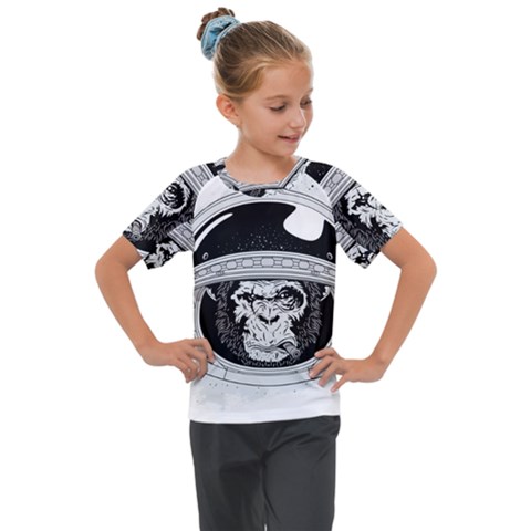 Spacemonkey Kids  Mesh Piece Tee by goljakoff