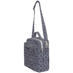 Silver Ornate Decorative Design Pattern Crossbody Day Bag