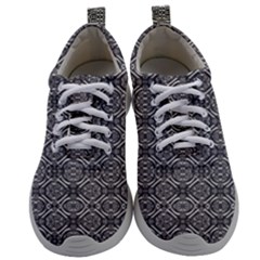 Silver Ornate Decorative Design Pattern Mens Athletic Shoes by dflcprintsclothing