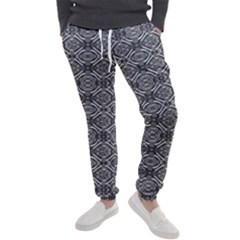 Silver Ornate Decorative Design Pattern Men s Jogger Sweatpants