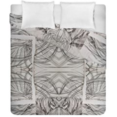 Monochrome Module Pattern Iv Duvet Cover Double Side (california King Size) by kaleidomarblingart