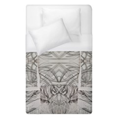 Monochrome Module Pattern Iv Duvet Cover (single Size) by kaleidomarblingart