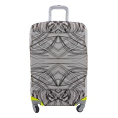 Monochrome Module Pattern Iv Luggage Cover (small) by kaleidomarblingart