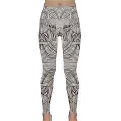 Monochrome Module Pattern Iv Lightweight Velour Classic Yoga Leggings by kaleidomarblingart