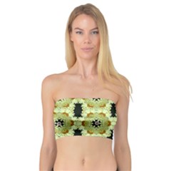 Summer Sun Flower Power Over The Florals In Peace Pattern Bandeau Top by pepitasart