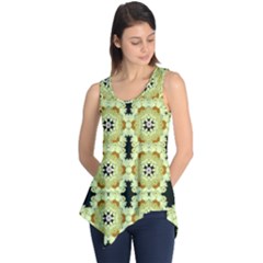 Summer Sun Flower Power Over The Florals In Peace Pattern Sleeveless Tunic by pepitasart