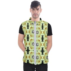 Summer Sun Flower Power Over The Florals In Peace Pattern Men s Puffer Vest by pepitasart