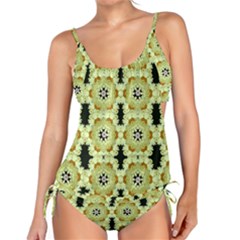 Summer Sun Flower Power Over The Florals In Peace Pattern Tankini Set by pepitasart