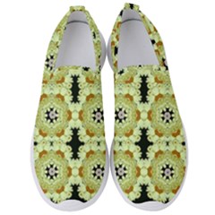 Summer Sun Flower Power Over The Florals In Peace Pattern Men s Slip On Sneakers by pepitasart