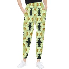 Summer Sun Flower Power Over The Florals In Peace Pattern Tapered Pants by pepitasart