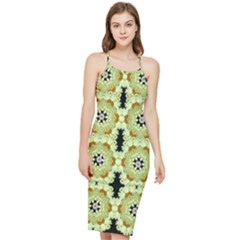 Summer Sun Flower Power Over The Florals In Peace Pattern Bodycon Cross Back Summer Dress by pepitasart