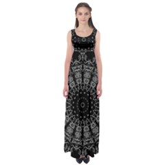 Gothic Mandala Empire Waist Maxi Dress by MRNStudios