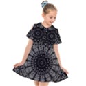 Gothic Mandala Kids  Short Sleeve Shirt Dress View1