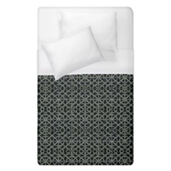 Iron Ornament Grid Pattern Duvet Cover (single Size) by dflcprintsclothing