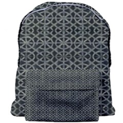 Iron Ornament Grid Pattern Giant Full Print Backpack by dflcprintsclothing