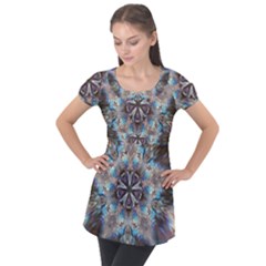 Five Points Puff Sleeve Tunic Top by MRNStudios